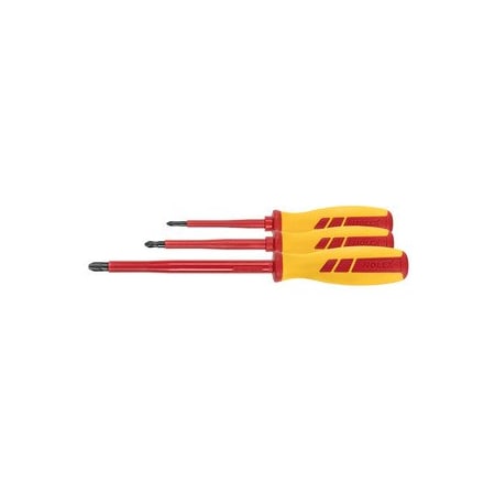 Holex Electrician's screwdriver set for Phillips fully insulated- Number of screwdrivers: 3 668641 3